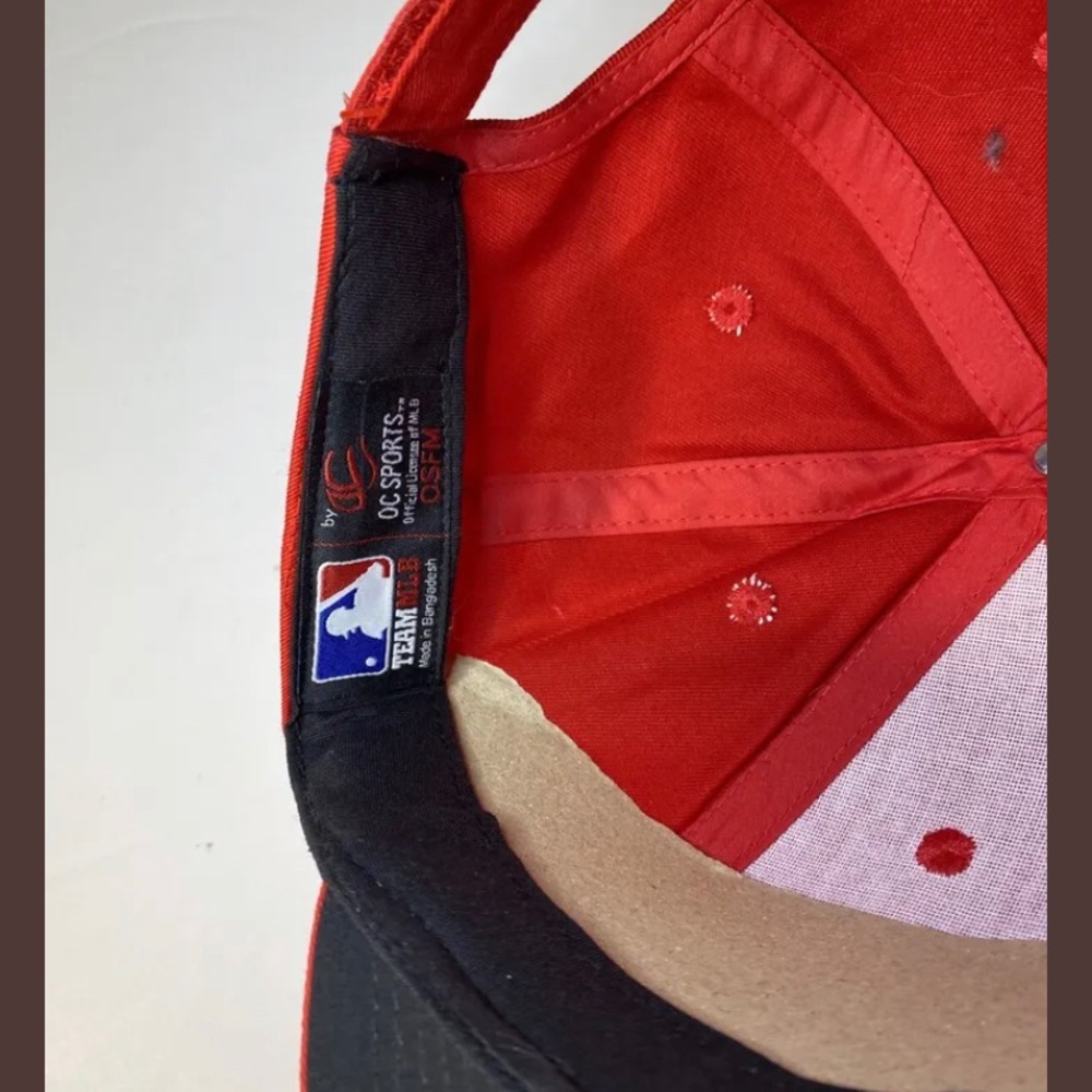 WASHINGTON NATIONALS HAT CAP MLB BASEBALL ADJUSTABLE ONE SIZE OSFA RED New - Picture 5 of 7